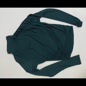 Teal long sleeved top